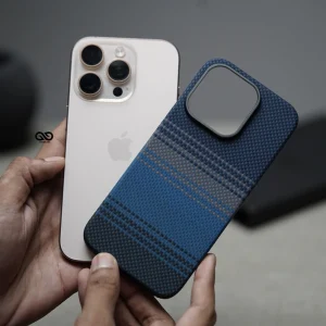 Magsafe Dune Blue Real Aramid Carbon Fiber Case
