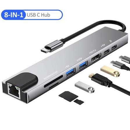 Type C  to HDTV 8 in 1