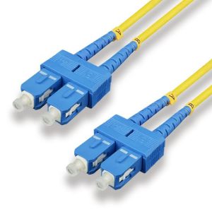 SC–SC Single-Mode Duplex Fiber Optic Patch Cord